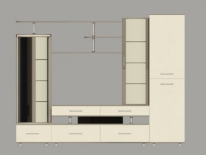 wall for a living room 3D 模型