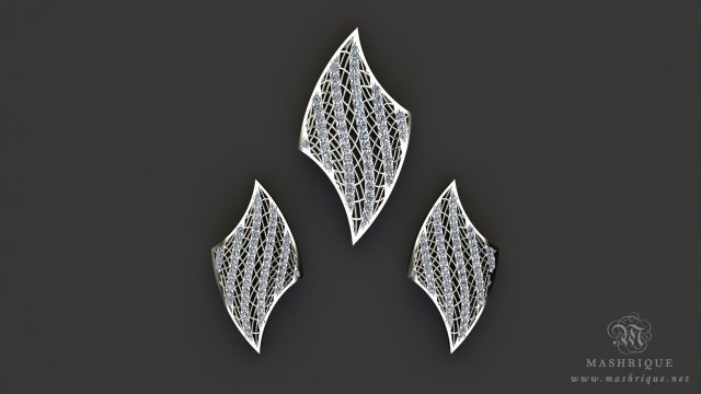 mashrique pandent 001 with earrings Modello di stampa 3D .c4d .max .obj .3ds .fbx .stl .blend