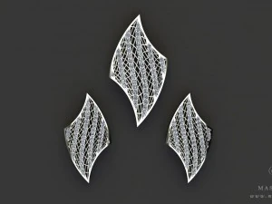 mashrique pandent 001 with earrings 3D Print Model