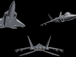lockheed f22 raptor 3D Model