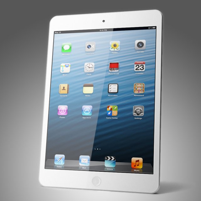 apple ipad mini Modello 3D .c4d .max .obj .3ds .fbx .stl .blend 