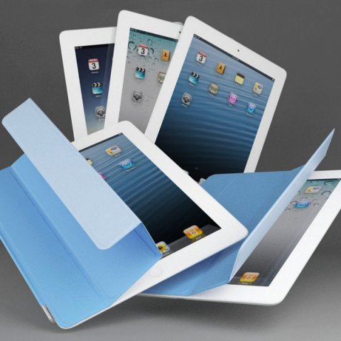 apple ipad with retina display 3D Model .c4d .max .obj .3ds .fbx .stl .blend 