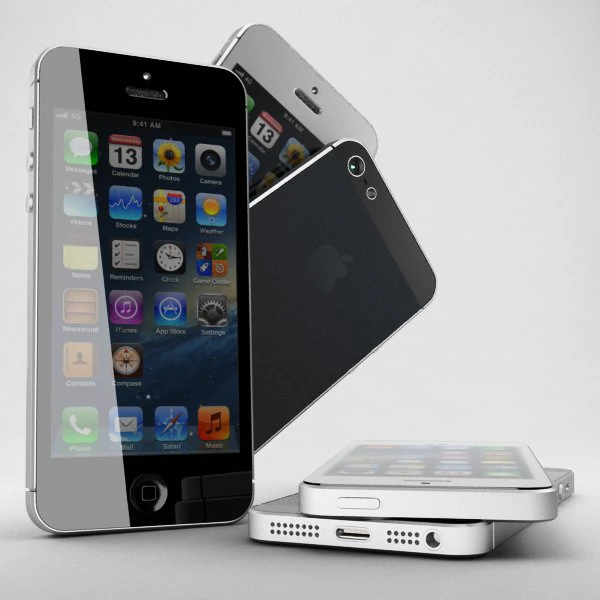 apple iphone 5 3D Model .c4d .max .obj .3ds .fbx .stl .blend 