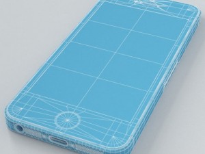apple iphone 5s gold 3D Модель