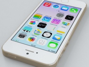apple iphone 5s gold 3D Модель