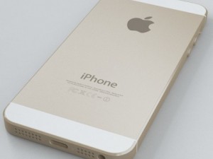 apple iphone 5s gold 3D Модель