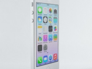 apple iphone 5s silver 3D मॉडल