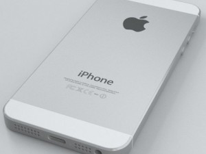 apple iphone 5s silver 3D मॉडल