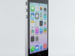 apple iphone 5s space grey 3D 模型