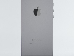 apple iphone 5s space grey 3D 模型
