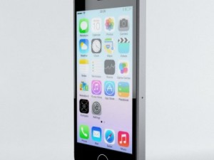 apple iphone 5s space grey 3D 模型