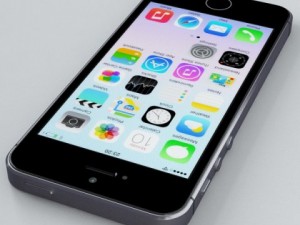 apple iphone 5s space grey 3D 模型