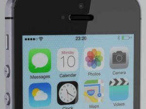 apple iphone 5s space grey 3D 模型