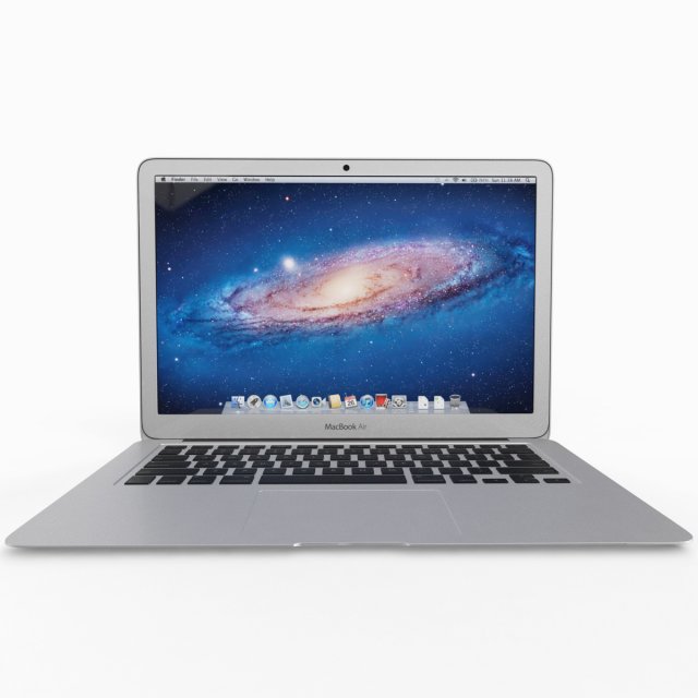 apple macbook air 11 inch 3D 模型 .c4d .max .obj .3ds .fbx .stl .blend 