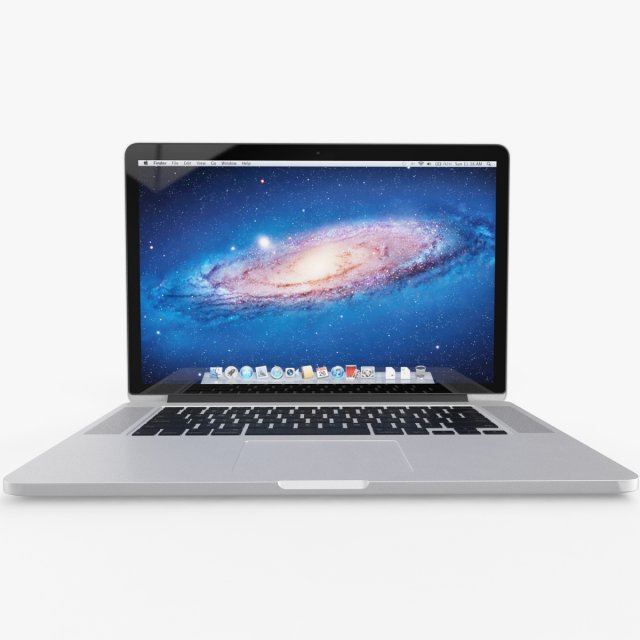 apple macbook pro 13 inch retina 3D Модель .c4d .max .obj .3ds .fbx .stl .blend 