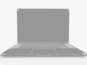 apple macbook pro 13 inch retina 3D Модель