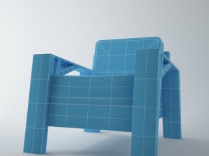 armchair carpenter Modelo 3D