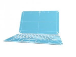 microsoft surface pro with touch cover 3D Model