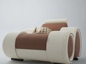 modern sofa 1x 3D Model