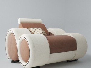 modern sofa 1x 3D Модель