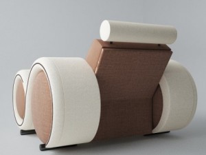 modern sofa 1x 3D Модель