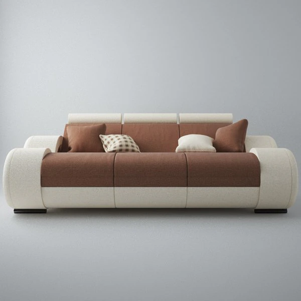 modern sofa 3x 3D Model .c4d .max .obj .3ds .fbx .stl .blend 