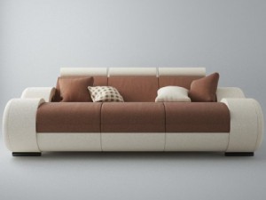 modern sofa 3x 3D Model