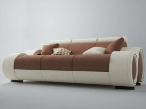 modern sofa 3x 3D Model