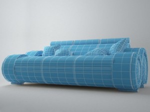 modern sofa 3x 3D 모델