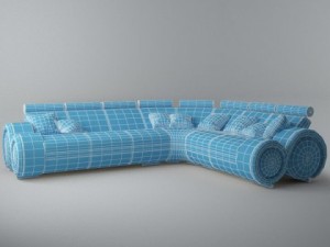 modern sofa 6x 3D Модель
