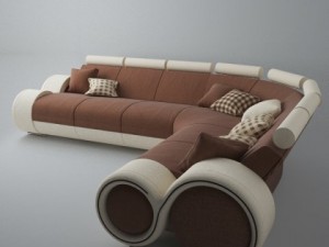 modern sofa 6x 3D Модель