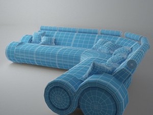 modern sofa 6x 3D Модель