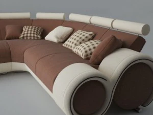 modern sofa 6x 3D Model