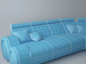 modern sofa 6x 3D Model