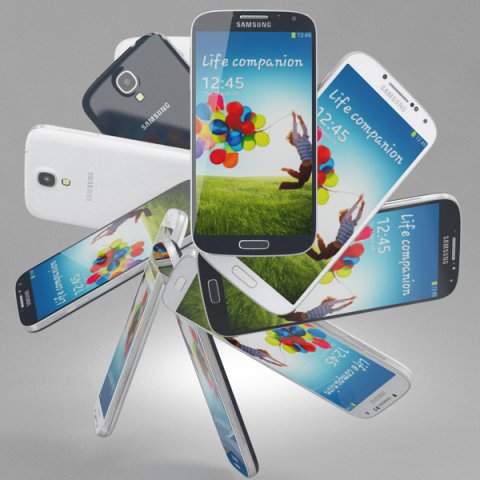 samsung galaxy s 4 3Dモデル .c4d .max .obj .3ds .fbx .stl .blend 