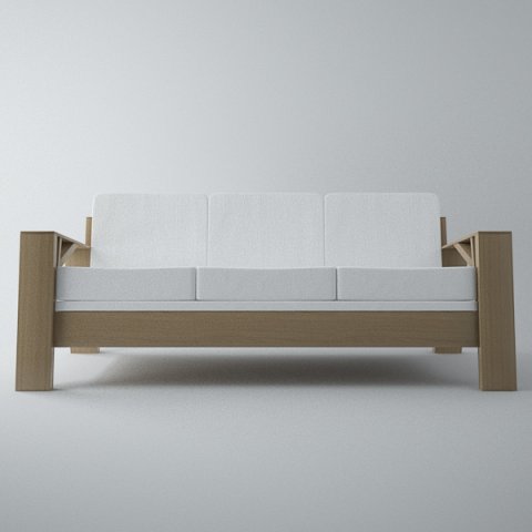 sofa carpenter 3D 模型 .c4d .max .obj .3ds .fbx .stl .blend 