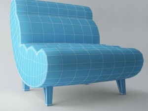 sofa cloud 3Dモデル