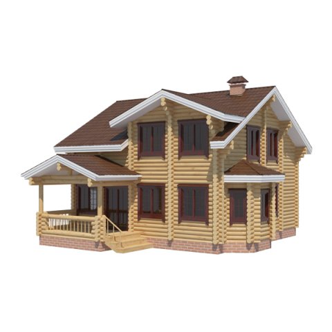 log house 3D Модель .c4d .max .obj .3ds .fbx .stl .blend 