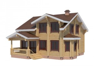 log house Modèle 3D