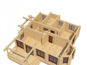 log house 3D Model