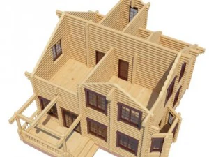 log house 3D Model