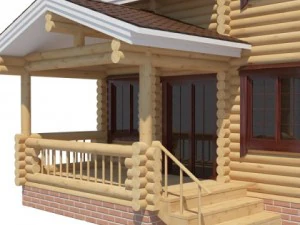 log house 3D Model