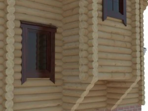 log house 3D Model
