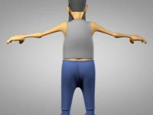 cartoon old man 3D Model