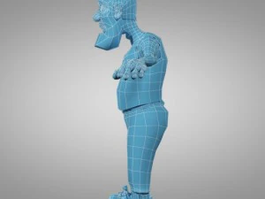cartoon old man 3D Model