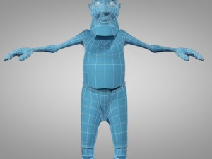 cartoon old man 3D Модель