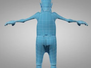 cartoon old man 3D Model