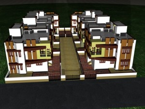 residencial scheme Model 3D