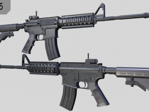 m4a1 assault rifle 3D 모델