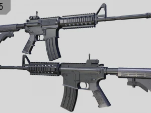 m4a1 assault rifle 3D Model